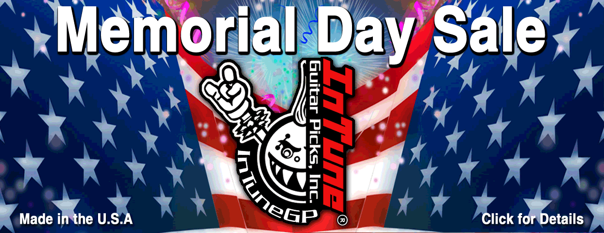 memorial day guitar pick sale