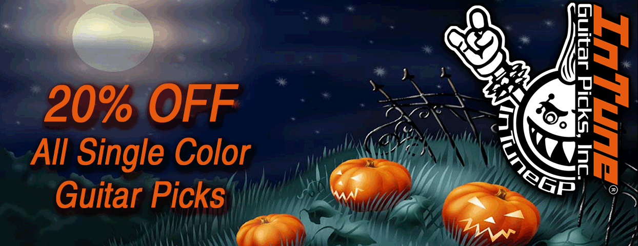 Save 20% on Single Color Guitar Picks