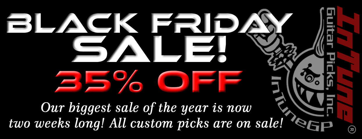 Black Friday Custom Guitar Picks Sale