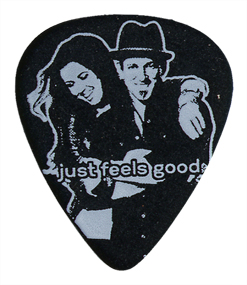Single Color Guitar Pick Printed Samples Single Color Guitar Pick Printed Samples PickS-WhtOnBlkP4