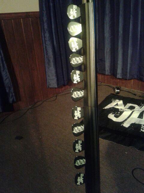 Fan photos of personalized guitar picks Fan photos of personalized guitar picks