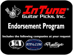Custom and Personalized Guitar Picks endorsement