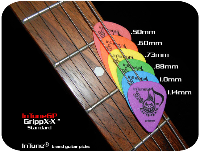 InTune Brand Guitar Picks GrippX-X Custom Guitar Picks