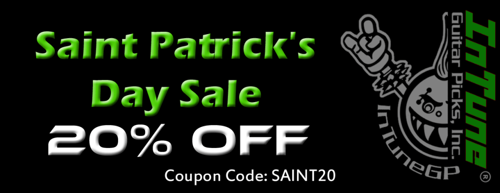 Saint Patrick's Day Custom Guitar Pick Sale