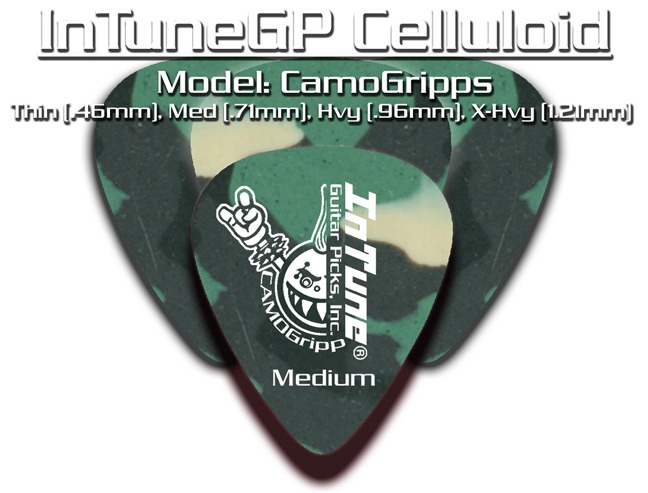 Custom Guitar Picks CamoGripps Products