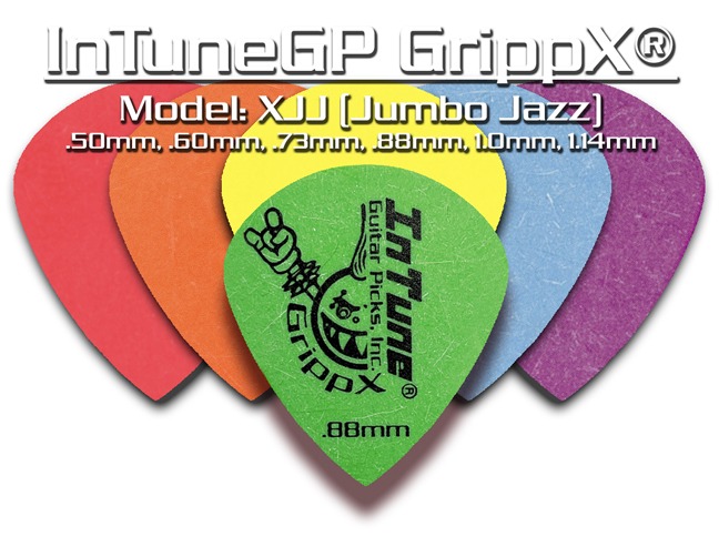 Custom Guitar Picks GrippX-XJJ Jazz Products